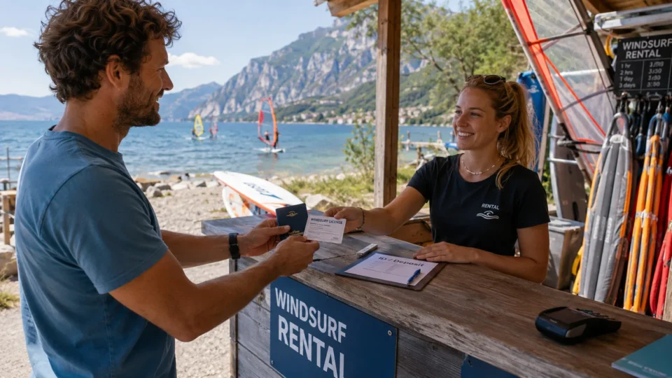 lisens for leie av windsurf utstyr